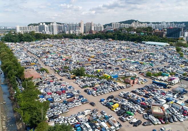 인천 연수구 중고차 단지./사진=뉴시스