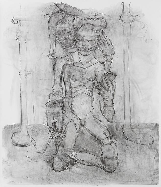 Adrian Ghenie [Studie nach Die Selbstseher I], 2024 ©Adrian Ghenie