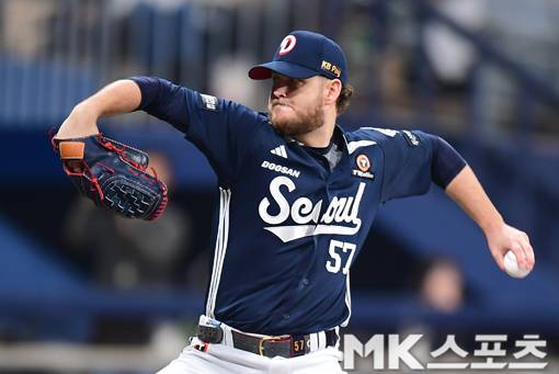 5일 LG전에 선발 등판하는 콜 어빈. 사진=김재현 기자