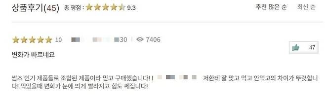 [서울=뉴시스] 2일 식품의약품안전처 식품안전나라에 따르면 최근 미국 식품의약품청(FDA)은 흔히 '삼스(SARMs)'라 불리는 '선택적 안드로겐 수용체 조절물질'과 관련된 이상 사례 보고가 이어지고 있다며 소비자를 대상으로 주의 경고했다. 사진은 국내 한 영양보충제 판매 사이트에 올라온 삼즈 성분 제품 후기글 일부. (사진=영양보충제 온라인몰 캡처) 2025.05.02. photo@newsis.com *재판매 및 DB 금지