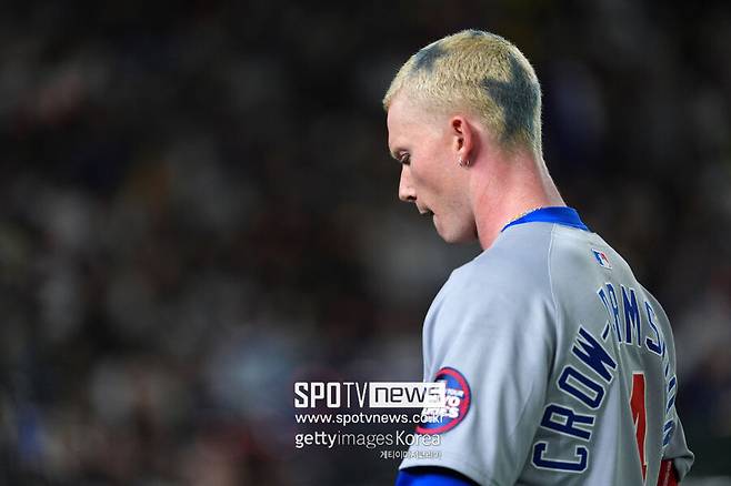 ▲ 시카고 컵스 외야수 피트 크로-암스트롱. 메이저리그 3년차인 크로-암스트롱은 공수주 모두 리그 정상급 선수로 성장했다.