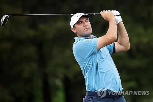 셰플러의 아이언 스윙. [게티이미지/AFP=연합뉴스]