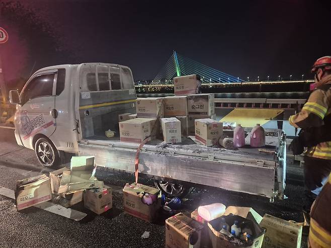 화재 차량 [서울시 제공. 재판매 및 DB 금지]