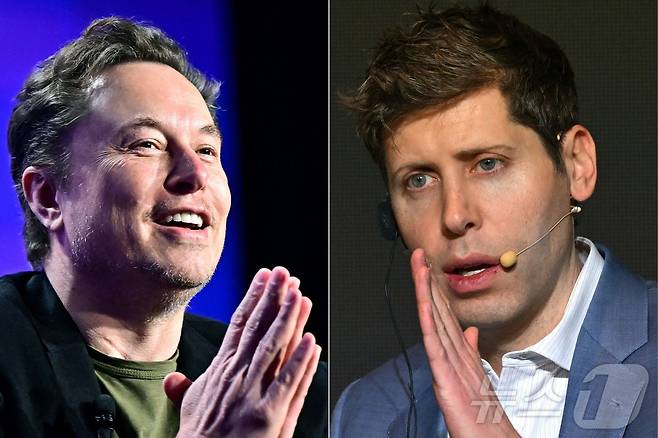 일론 머스크 테슬라 CEO·샘 올트먼 오픈AI CEO. ⓒ AFP=뉴스1