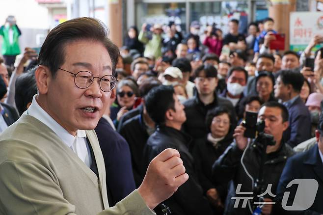 이재명 더불어민주당 대통령 후보. 2025.5.6/뉴스1 ⓒ News1 안은나 기자