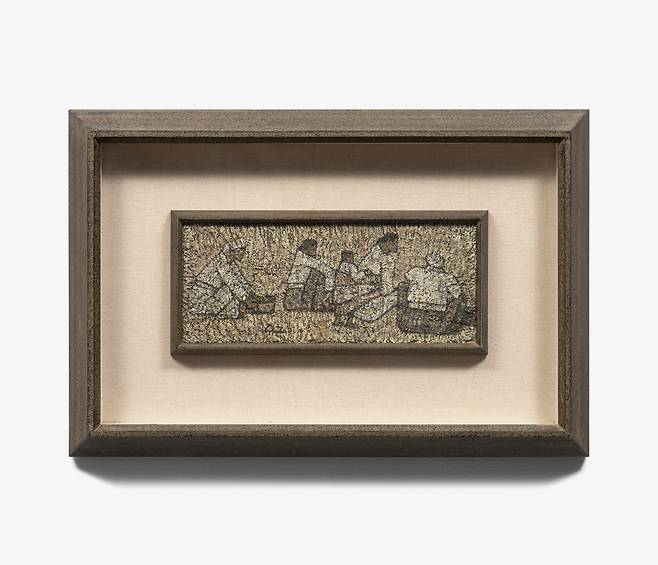 박수근, '노상'. 캔버스에 유채, 15×35cm. /갤러리현대