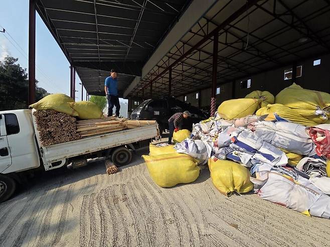 수거된 폐현수막. 서울시 제공