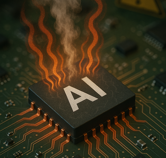 삼성전기와 DB하이텍 등 국내 기업들이 발열과 전력 소비를 줄여줄 차세대 부품으로 주목받는 ‘실리콘 커패시터’ 시장에 진출하며 사업화에 나섰다. [챗GPT로 제작]