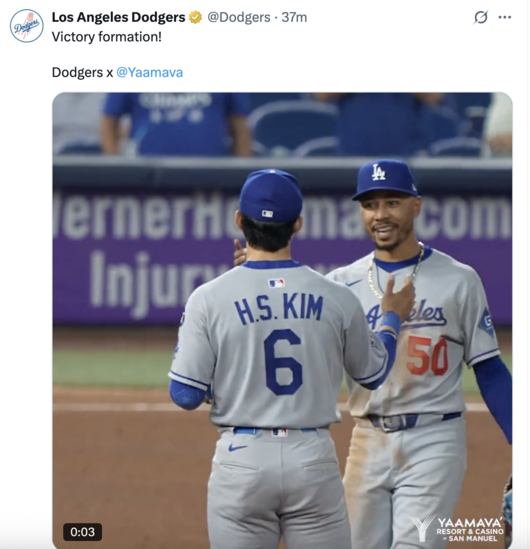 LA 다저스 공식 SNS