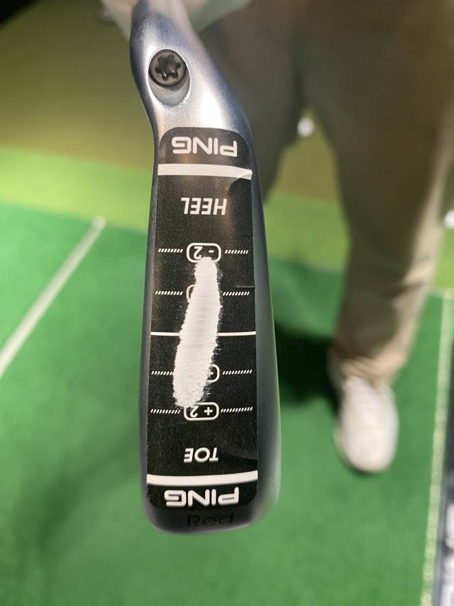 임팩트 테이프를 이용하면 지면과의 접촉 지점을 알 수 있다.