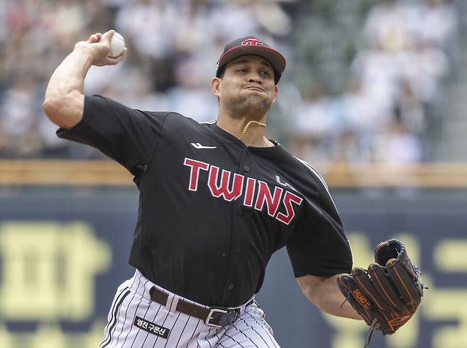 ▲ LG 치리노스가 7이닝 1실점으로 쾌투했다. ⓒ연합뉴스