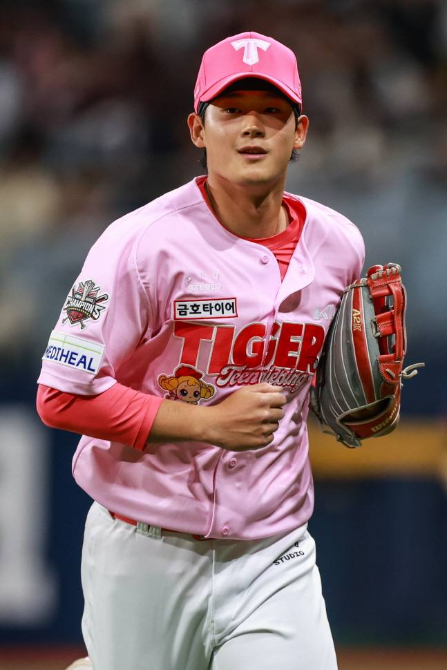 5일 키움전에서 수비 후 더그아웃으로 향하는 정해원. /사진=KIA 타이거즈 제공