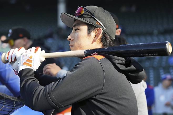 미국 메이저리그 LA 다저스의 이정후가 6일(한국시간) 미국 일리노이주 시카고의 리글리 필드에서 열린 2025 메이저리그 시카고 컵스와의 원정 경기에 3번타자 겸 중견수로 선발 출전, 4타수 1안타를 기록했다. 사진 연합뉴스