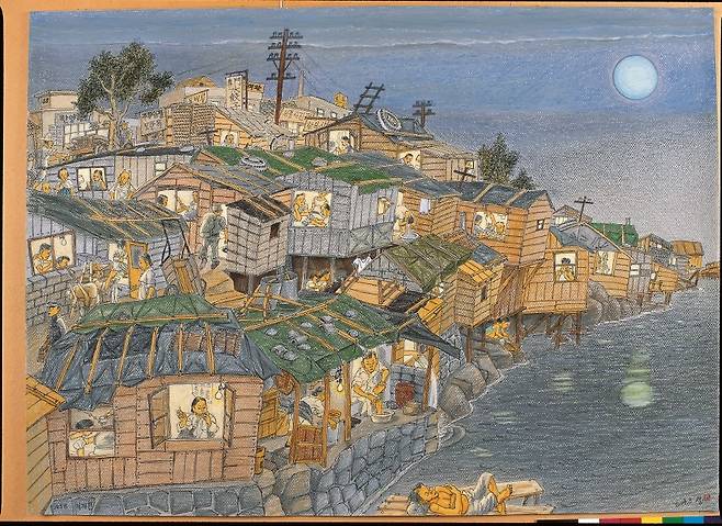 김성환 '청계천의 밤' [서울시 제공. 재판매 및 DB 금지]