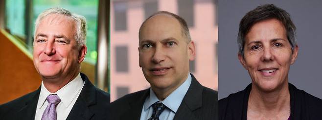 (왼쪽부터)로버트 푸엔테 브루킹스 메트로 부소장, 그레고리 액스 어반 인스티튜트 부소장, 신시아 밀러 MDRC 선임연구원(사진=PERI)