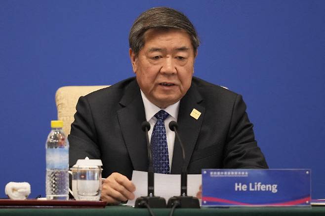 허리펑 중국 국무원 부총리. (사진=AFP)