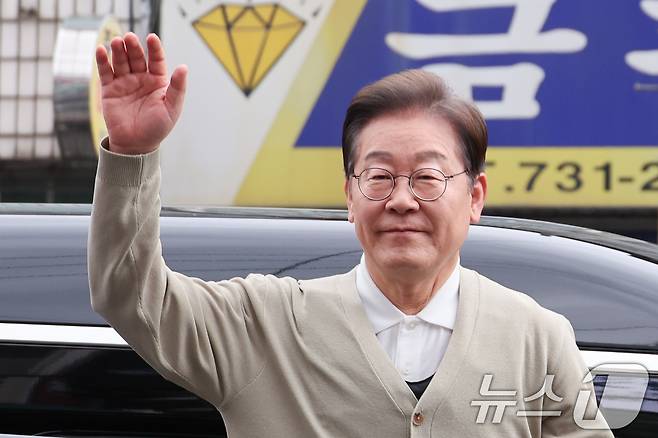 이재명 더불어민주당 대통령 후보. 2025.5.6/뉴스1 ⓒ News1 안은나 기자