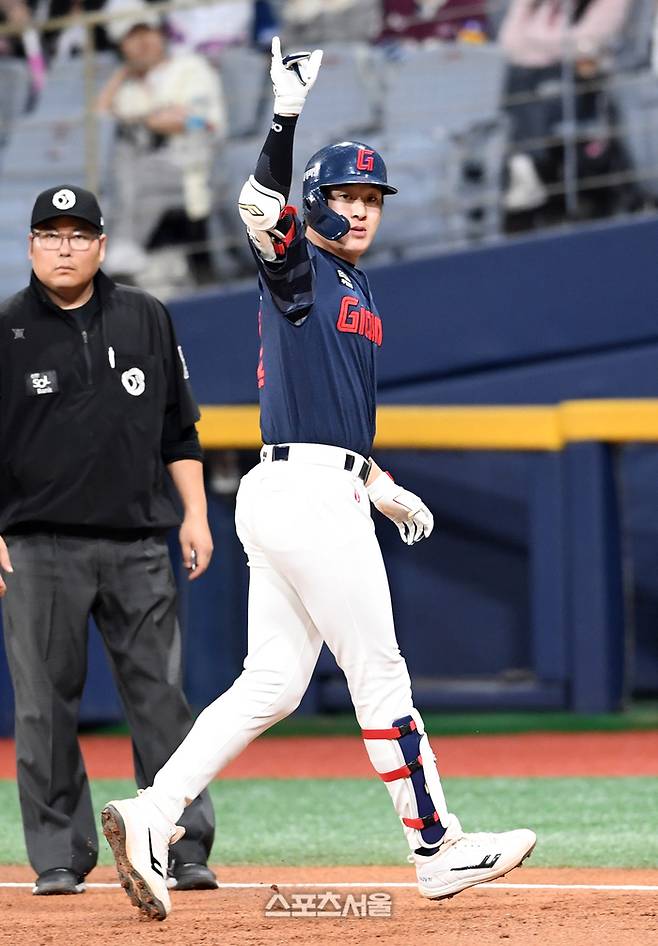롯데 나승엽은 득점권 타율  0.402, OPS 1.241을 기록하고 있다. 고척 | 박진업 기자 upandup@sportsseoul.com