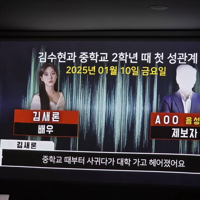 故 김새론의 유족이 김새론이 생전 제보자 A 씨와 나눈 대화 녹취록을 공개했다. /최수빈 기자