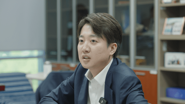 이준석 개혁신당 대선후보가 지난 7일 지디넷코리아와 만나 인터뷰를 하고 있는 모습 (사진=지디넷코리아 DB)