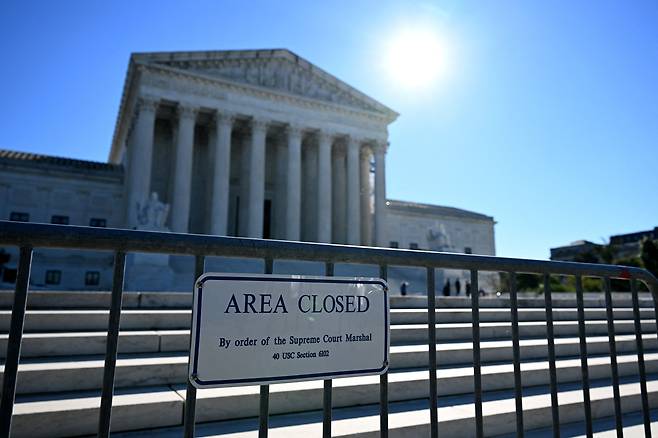미국 워싱턴 DC의 연방 대법원 전경. /로이터
