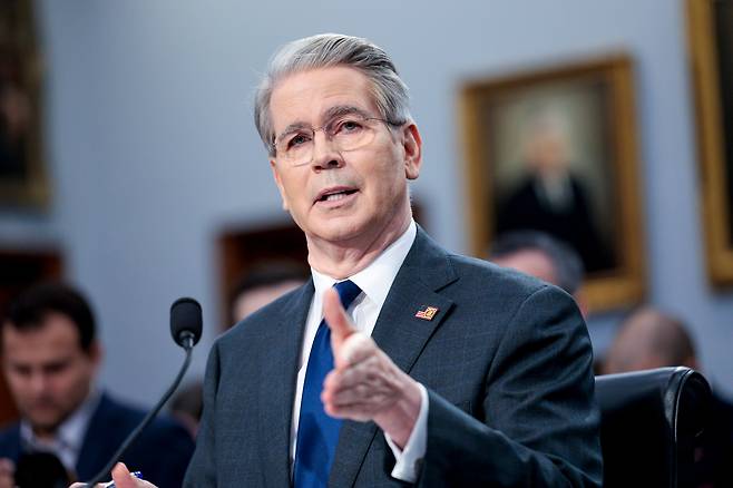 스콧 베선트 미국 재무부 장관. /연합뉴스