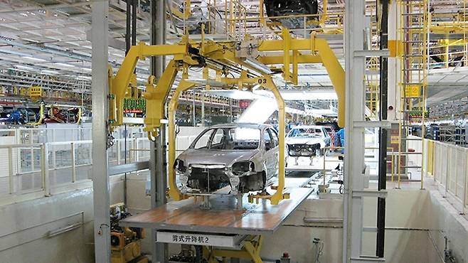 중국 산둥성 옌타이에 위치한 SAIC-GM 동웨 모터스(Dong Yue Motors). 사진=GM