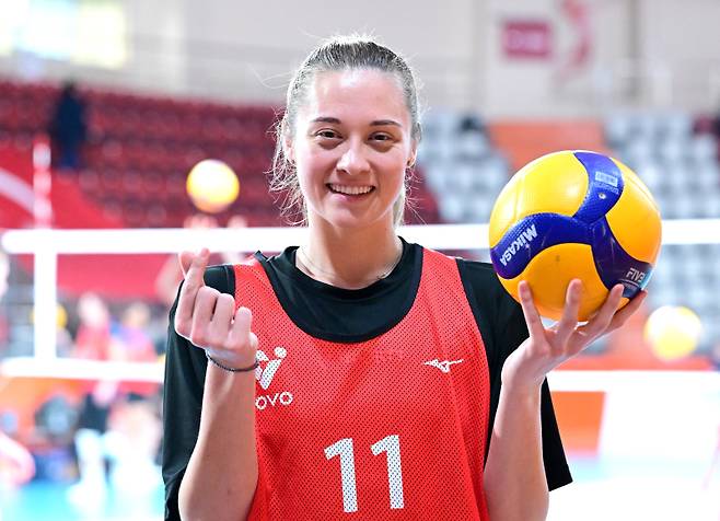 2025~26 V리그 여자부 외국인 선수 트라이아웃에 참가한 라셈. KOVO 제공