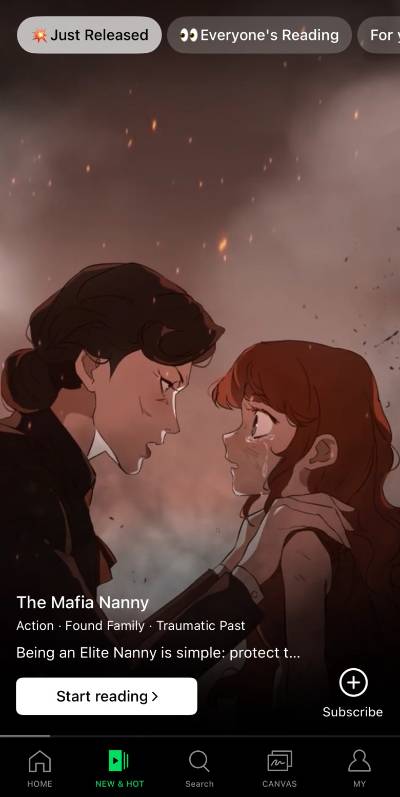 네이버웹툰 글로벌 앱 개편 화면 예시 [사진=네이버웹툰]