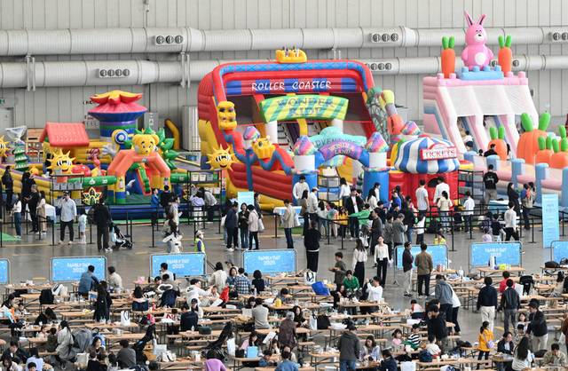 서울 강서구 대한항공 본사 격납고에서 열린 ‘2025 패밀리데이’ 모습.