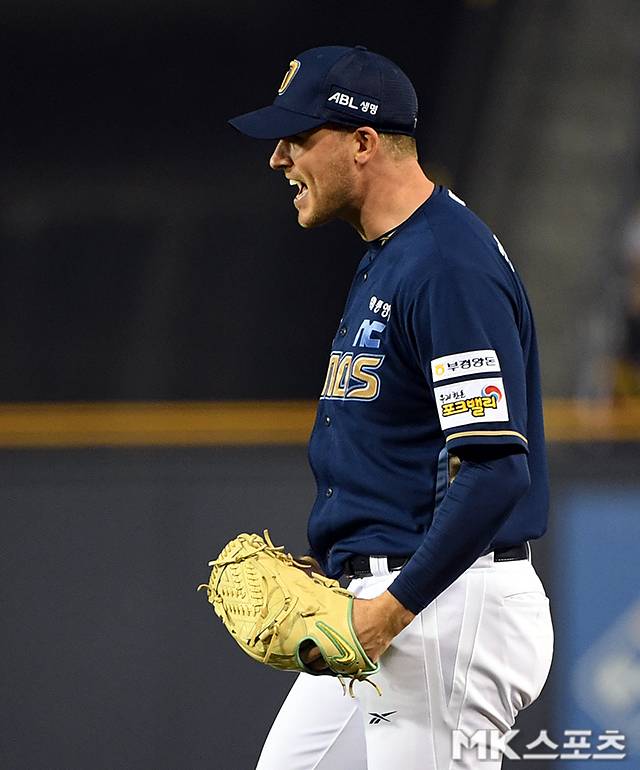 공룡군단의 에이스로 자리매김 한 라일리. 사진=천정환 기자