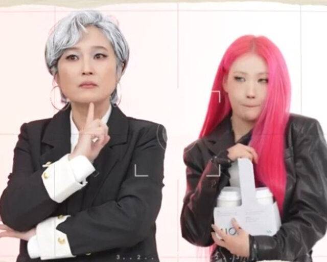 이사배가 송은이를 큐티 미란다로 변신시켰다. / 유튜브 '비보티비' 캡처