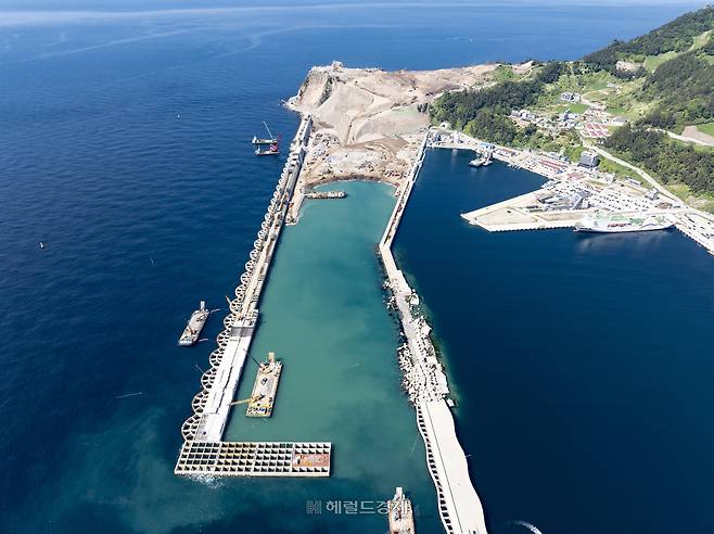 울릉공항 건설 현장모습[울릉군제공]