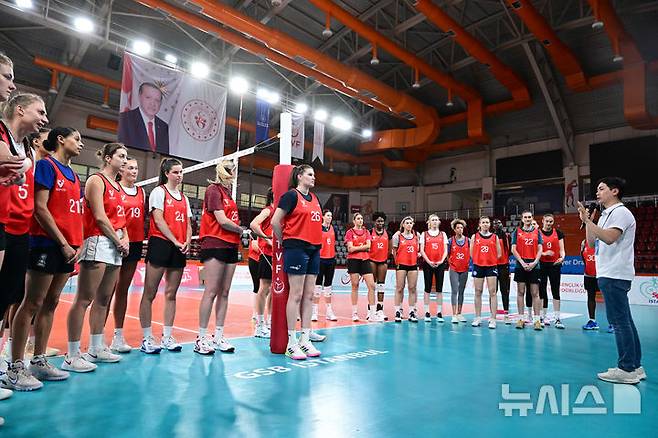 [서울=뉴시스]프로배구 외국인선수 트라이아웃. (사진=KOVO 제공)