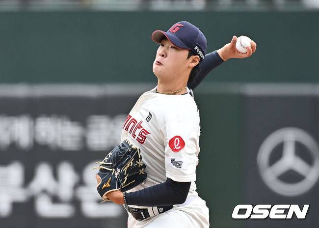 [OSEN=부산, 이석우 기자] 롯데 자이언츠 이민석 083 2025.05.05 / foto0307@osen.co.kr