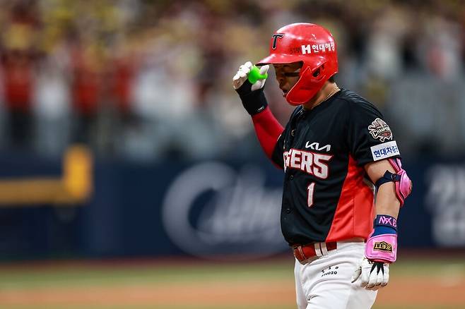 ▲ 위즈덤과 김도영이 뒤에 이어지는 상황에서 박찬호의 출루 여부는 KIA 타선의 폭발력을 쥐고 있다 ⓒKIA타이거즈