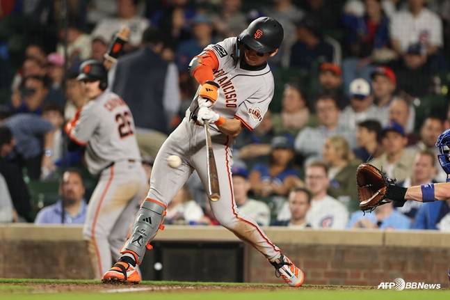 이정후의 7일 경기 홈런 장면. /AFPBBNews=뉴스1