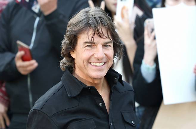 (김포공항=뉴스1) 권현진 기자 = 할리우드 배우 톰 크루즈가 '미션 임파서블: 파이널 레코닝' 홍보를 위해 7일 오후 서울김포비즈니스항공센터(SGBAC)를 통해 내한해 미소를 짓고 있다. 2025.5.7/뉴스1  Copyright (C) 뉴스1. All rights reserved. 무단 전재 및 재배포,  AI학습 이용 금지. /사진=(김포공항=뉴스1) 권현진 기자