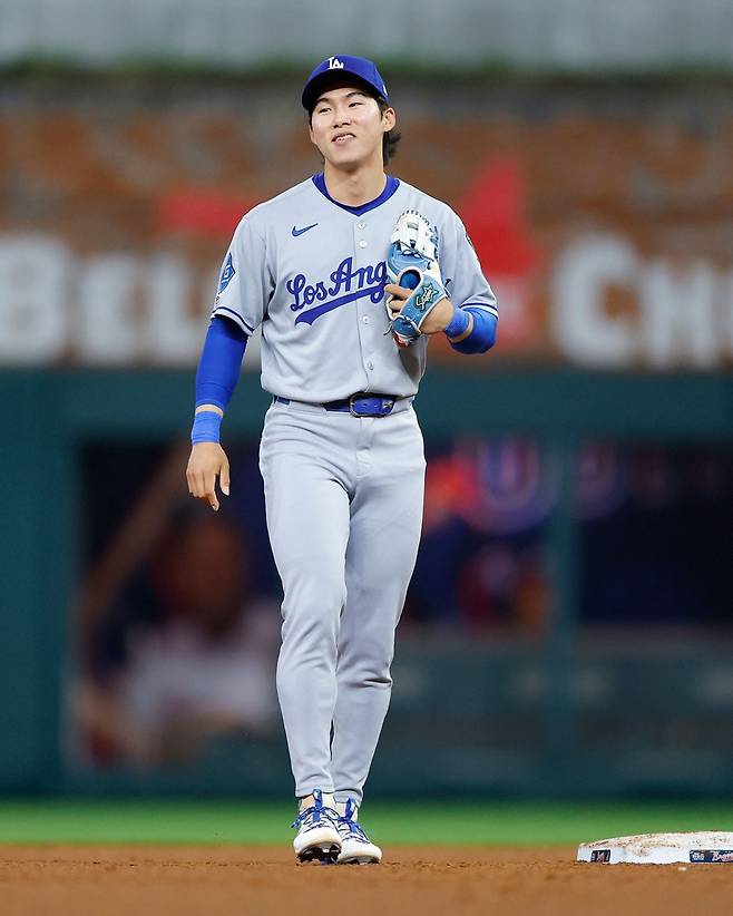 미국 메이저리그 LA 다저스의 김혜성이 7일(한국시간) 미국 플로리다주 마이애미 론디포 파크에서 열린 마이애미 말린스와의 경기에서 1안타 1득점을 기록했다. 사진 연합뉴스