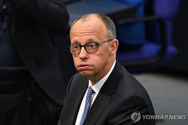 안도하는 독일 차기 총리 [AFP 연합뉴스. 재판매 및 DB 금지]