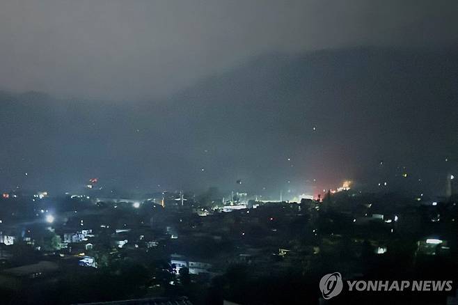 INDIA-PAKISTAN/ A city view of Muzaffarabad in Pakistan-administrated Kashmir, May 7, 2025. REUTERS/Stringer