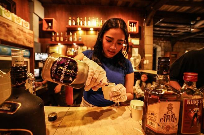 림투아코 증류소 박물관 주류 시음 [사진/백승렬 기자]