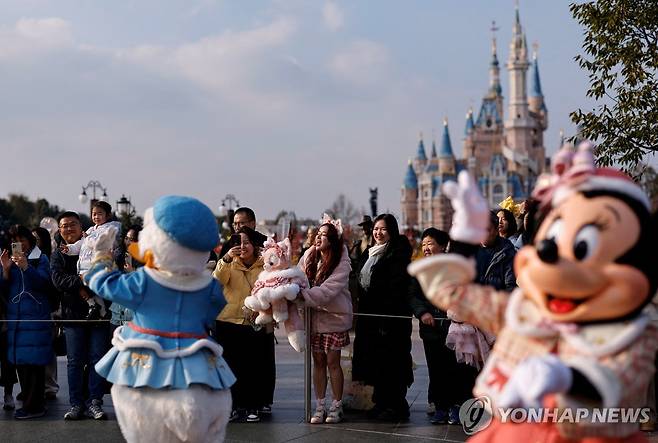 월트디즈니가 가장 최근 개장한 테마파크인 중국 상하이 디즈니랜드 [로이터 연합뉴스 자료사진. 재판매 및 DB 금지]