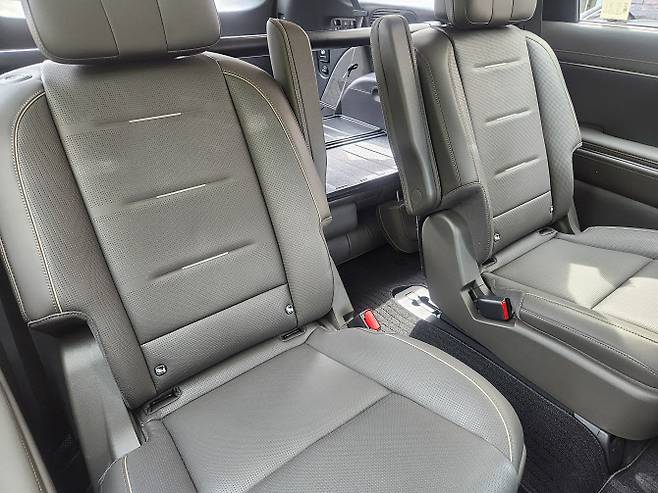 팰리세이드 하이브리드 2열. (사진=이데일리 이다원 기자)