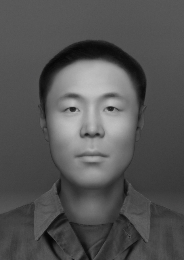 국방부 유해발굴감식단과 국립과학수사연구원이 컴퓨터단층촬영(CT) 등을 통해 복원한 고 송영환 일병의 표준 영정 사진. 국유단 제공