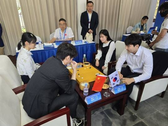 박정환-오유진 조가 루양배 8강에서 탈락했다. 사진[연합뉴스]