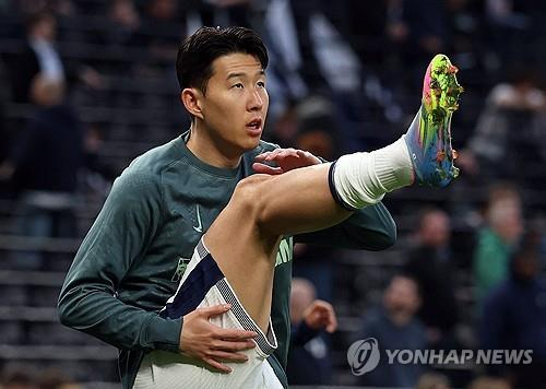 부상으로 결장이 이어지는 토트넘의 손흥민. 사진[연합뉴스]