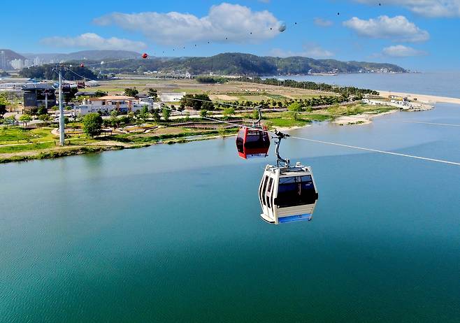 울진 왕피천 케이블카