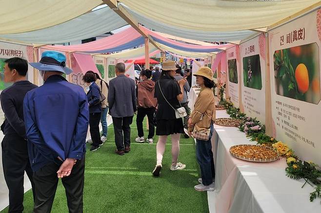 [대구=뉴시스] 이상제 기자 = 대한민국 대표 한방문화축제인 '대구약령시 한방문화축제'가 진행 중인 8일 오후 약전골목 일원은 약재를 구경하려 온 시민들로 붐볐다. 2025.05.08. king@newsis.com  *재판매 및 DB 금지