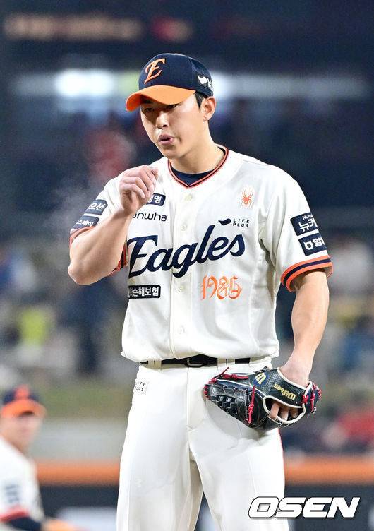 [OSEN=최규한 기자] 한화 김승일. 2025.04.18 / dreamer@osen.co.kr